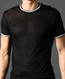 Andrew Christian Sheer Burnout Ringer Tee (10445)
