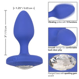 Cheeky Gems Rechargeable Vibrating Butt Plug - Two Sizes