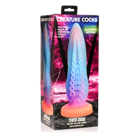 Creature Cocks - Tenta-Cock Glow-in-the-Dark Silicone Dildo (XRAH289)