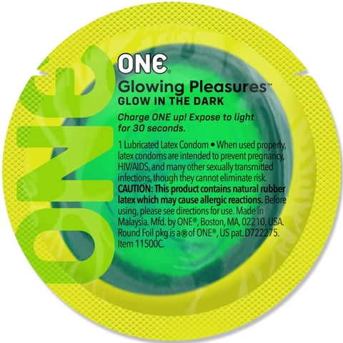 ONE Glowing Pleasures - Individual Condoms