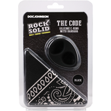 Rock Solid - The Code - Silicone Cock-Ring with Bandanna