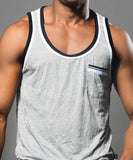Andrew Christian Energy Burnout Pocket Tank (2975)