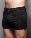 Andrew Christian Skinny Stretch Zipper Shorts (6792)
