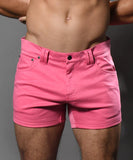Andrew Christian Skinny Stretch Jean Shorts (6797)