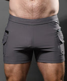 Andrew Christian Stretch Rib Cargo Training Shorts (6833)