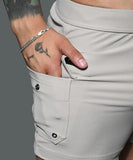 Andrew Christian Stretch Rib Cargo Training Shorts (6833)