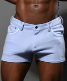 Andrew Christian Skinny Stretch Jean Shorts (6837)