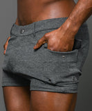 Andrew Christian Skinny Stretch Cargo Shorts (3" Inseam) (6880)