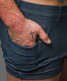 Andrew Christian Skinny Stretch Cargo Shorts (3" Inseam) (6880)