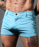 Andrew Christian Skinny Stretch Jean Shorts (3" Inseam) (6890)