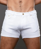 Andrew Christian Skinny Stretch Jean Shorts (4" Inseam) (6899)