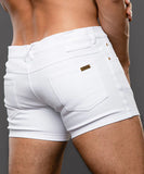 Andrew Christian Skinny Stretch Jean Shorts (4" Inseam) (6899)