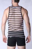 Timoteo Mariner Mesh Stripe Tank Top (TMS277)