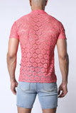 Timoteo Palermo Button Down Mesh Shirt (TMS257)