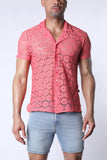 Timoteo Palermo Button Down Mesh Shirt (TMS257)