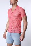 Timoteo Palermo Button Down Mesh Shirt (TMS257)