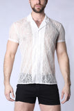 Timoteo Positano Lace Button Down Shirt (TMS268)