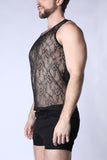 Timoteo Positano Lace Tank Top (TMS269)