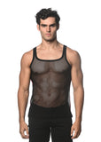 St33le Stretch Mesh Tank with Side Tape (11120)