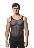 St33le Stretch Mesh Tank with Side Tape (11120)