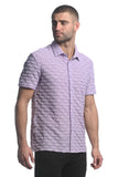 St33le Vertical Drops Stretch Knit Gossamer Shirt (24024)