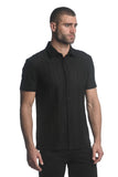 St33le Maze Hex Stretch Knit Gossamer Shirt (24025)