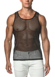 St33le Web Stretch Gossimer Lace Tank Top (25004)