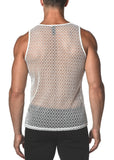 St33le Web Stretch Gossimer Lace Tank Top (25004)