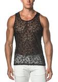 St33le Stars Stretch Gossimer Lace Tank Top (25005)
