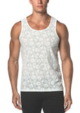 St33le Squares Stretch Gossimer Lace Tank Top (25006)