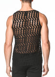 St33le Stretch Gossamer Wave Lace Tank Top (266)