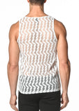 St33le Stretch Gossamer Wave Lace Tank Top (266)