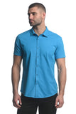 St33le Solid Cotton Stretch Knit Jersey Short Sleeve Shirt (963)