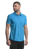 St33le Solid Cotton Stretch Knit Jersey Short Sleeve Shirt (963)