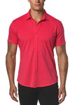 St33le Solid Cotton Stretch Knit Jersey Short Sleeve Shirt (963)