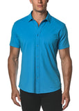 St33le Solid Cotton Stretch Knit Jersey Short Sleeve Shirt (963)
