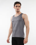 St33le Textured Stretch Mesh Performance Tank Top (287)
