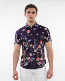 St33le Blooms Printed Cotton Knit Jersey Sleeve Shirt With Border Prints (9320)