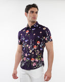 St33le Blooms Printed Cotton Knit Jersey Sleeve Shirt With Border Prints (9320)
