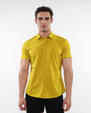 St33le Solid Cotton Stretch Knit Jersey Short Sleeve Shirt (963)
