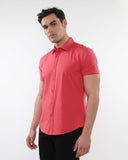 St33le Solid Cotton Stretch Knit Jersey Short Sleeve Shirt (963)
