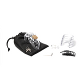 Chastity Kits - CB-6000S Clear Kit with 2 1/2" Cage (CB98553)