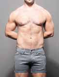 Andrew Christian Skinny Stretch Zipper Shorts (6799)