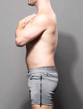 Andrew Christian Skinny Stretch Zipper Shorts (6799)