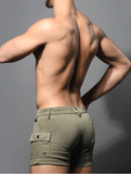 Andrew Christian Skinny Stretch Cargo Shorts (6801)