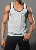 Andrew Christian Energy Burnout Pocket Tank (2975)