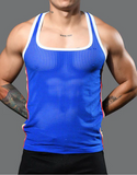 Andrew Christian Fit Mesh Square Neck Tank (2981)