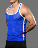 Andrew Christian Fit Mesh Square Neck Tank (2981)