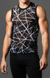 Andrew Christian Naked Truth Capsule See-Through Sleeveless Muscle Tank (20009)