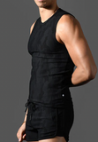 Andrew Christian Black Camo Muscle Tee (20036)
